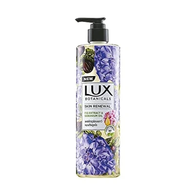 Image of Lux Botanicals Body Wash (450 ml) Skin Renewal with Fig Extract and Geranium Oil