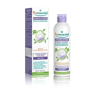 Image of Puressentiel Intimate Hygiene Gentle Cleansing Gel, 250 ml Organic floral waters Soap free, Paraben free