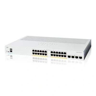Image of Cisco Catalyst 1200 24P 4X Smart Switch, 24 Port GE, PoE, 4x10GE SFP+, Limited Lifetime Protection (C1200 4X)