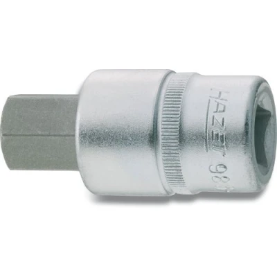 Image of Hazet 1/2 Inch 9 x 52 mm Hexagon Screwdriver Socket Silver