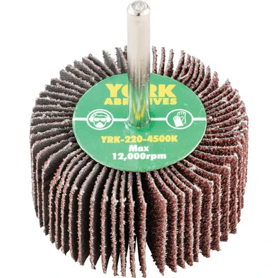 Image of York 60 X 30MM Flap Wheels Aluminium Oxide 6.0MM Shaft P40