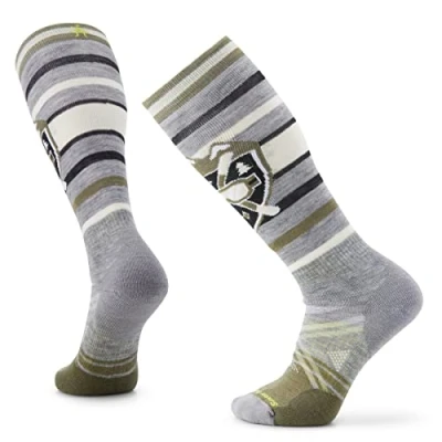 Image of Smartwool Ski Full Cushion Alpine Edge Socks, LIGHT GRAY, Medium