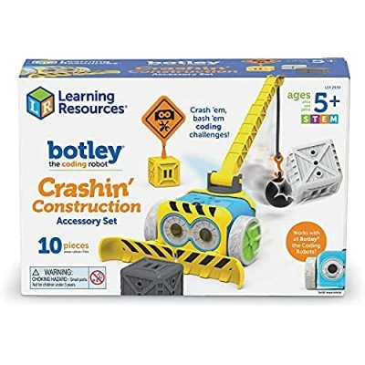 Image of Learning Resources LER2939 Botley Crashin’ Construction Accessory Set, Multicolor, Medium