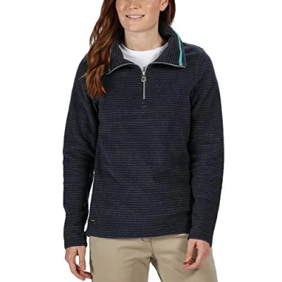 Image of Regatta Womens Solenne 1/2 Zip Outdoor Fleece Pullover Navy 14
