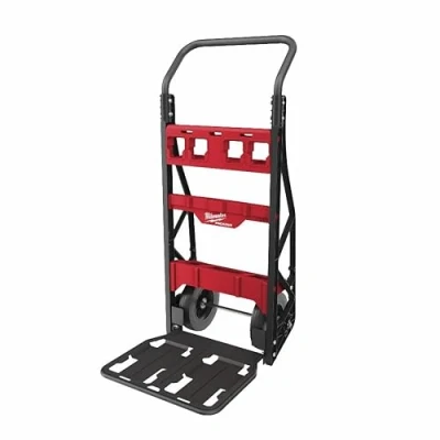 Image of Milwaukee Material Handling Truck, Packout Multi function Trolley, Alloy Steel, Modern, Multicolor, 180 kg Payload