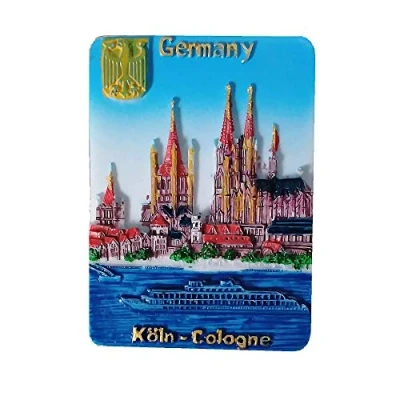 Image of Cologne Germany 3D Fridge Magnet Travel Souvenir Gift,Home &amp; kitchen Decoration Magnetic Sticker Refrigerator Collection