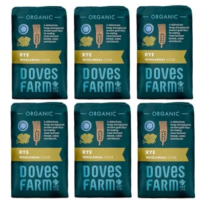 Image of Doves Farm Rye Flour Wholegrain Organic 6 X 1Kg
