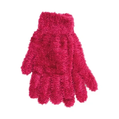 Image of undercover lingerie Ladies Thermal Feather Magic Gloves GL051C Berry