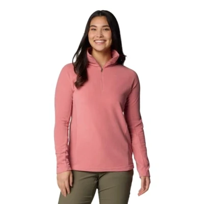 Image of Columbia Women&#039;s Glacial 4 Half Zip, Pink Agave, XL
