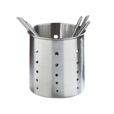 Image of Premier Housewares Utensil Holder Brushed Stainless Steel,H13 x W13 D13cm