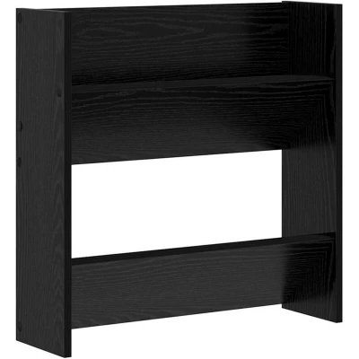 Image of Wall Shoe Cabinet with Shelf mounted Other Storage Black oak Engineered wood Vidaxl