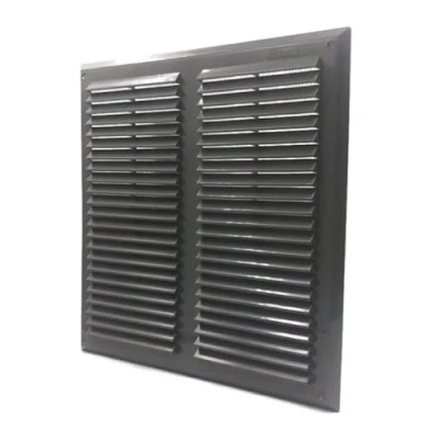 Image of Graphite Air Vent Grille 350mm x with Fly Screen Ventilation Cover 14&quot;