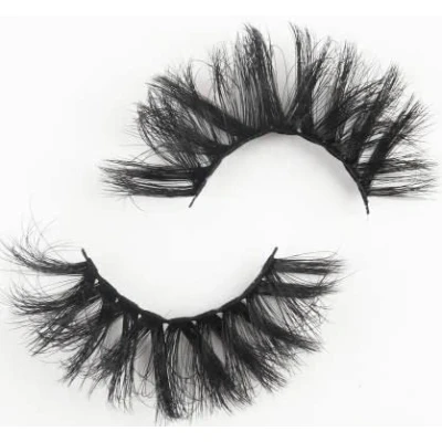 Image of False Eyelashes 1 Pair Professional Reusable 8D Mink Lashes Natural Waterproof Thick Fluffy Fake Faux (L08)