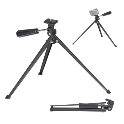 Image of Praktica Portable Tripod 1 Way Pan &amp; Tilt Light Weight Max Height 26cm