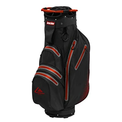 Image of Longridge Waterproof Golf Cart Bag,Black/Red