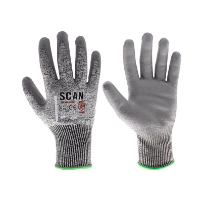 Image of Scan PU Palm Cut D Gloves M (Size 8)