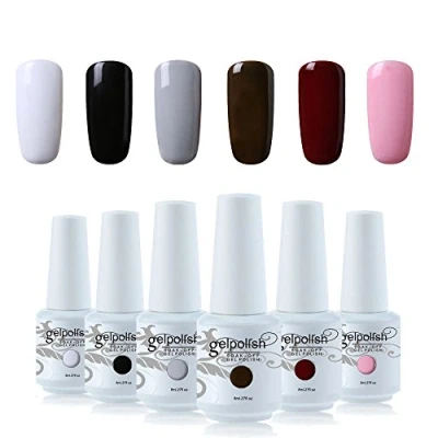 Image of Vishine 6Pcs Soak Off LED UV Gel Nail Polish Varnish Art Starter Kit Beauty Manicure Collection Set C004