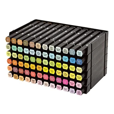 Image of Spectrum Noir Universal Marker Pen Storage Organiser Stackable Trays 6 Pack (12 Storage) Easily Assembled, Modular Design Perfect Desk Art