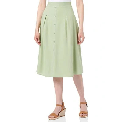 Image of VERO MODA Women&#039;s Vmjesmilo Hw Calf Skirt WVN Ga Noos, Reseda Green, S