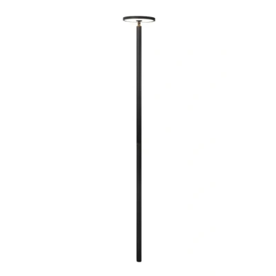 Image of Post Light &#039;Akito&#039; (Modern) in Black Made of Aluminium (1 Source,) from Lucande Pole Light, Lantern