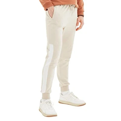 Image of Trendyol Sweatpants Beige Slim Fit