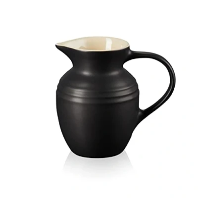 Image of Le Creuset Satin Black Stoneware Breakfast Jug