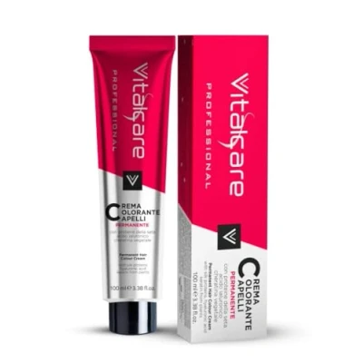 Image of Vitalcare Professional Permanent Coloring, Hair Coloring Cream, Dye with Silk Proteins, n 8/00, Light Blonde, 100ml