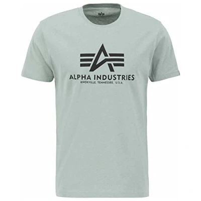Image of Alpha Industries Basic T Shirt for Men, Dusty Green, M