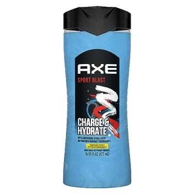 Image of Sport Blast Shower Gel Shampoo AXE 16 oz For Men