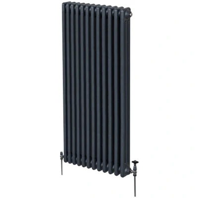 Image of MonsterShop Traditional 3 Column Radiators 1800 x 562mm Anthracite Grey