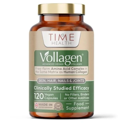 Image of Vollagen® Advanced Vegan Collagen 18 Amino Acid Complex in Ratio of Studied Effectiveness 120 Capsules Vegetarian Zero Additives Pullulan