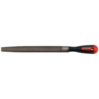 Image of Teng Tools 10 Inch Half Round Type 2nd Cut Hand File with Comfortable Handle FLHR10, Silver