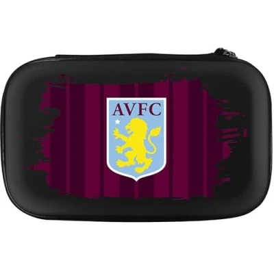 Image of FOCO Officially Licensed Aston Villa Football Club Villans FC Dart Case Storage Wallet, Vertical Stripe, Black (W482)