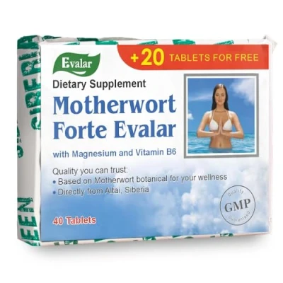Image of Motherwort Forte by Evalar Siberian Herbs 40 Tabs