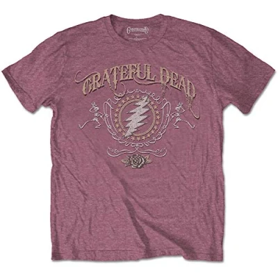 Image of Grateful Dead GRATETS09MHC T Shirt, Heather Cardinal, Medium