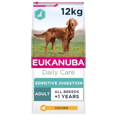 Image of Eukanuba Daily Care Adult Dry Dog Food Sensitive Digestion, 12.5 kg