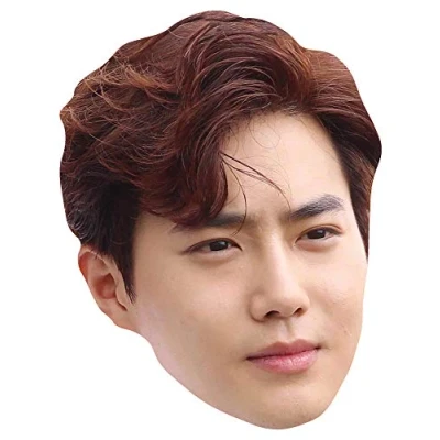 Image of Star Cutouts Ltd CM201 Cardboard Face Suho EXO Mask Talking Point, Fun for Events and Parties, Solid, Multicolour, Regular