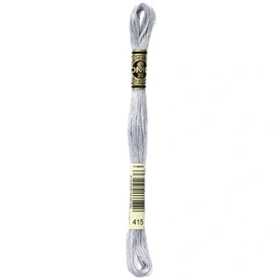 Image of DMC 117 415 Six Stranded Cotton Embroidery Floss, Pearl Gray, 8.7 Yard