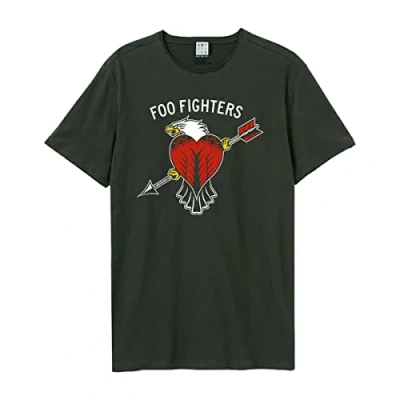 Image of Amplified Foo Fighters Eagle Tattoo Charcoal T Shirt (M)