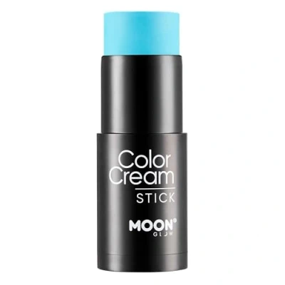 Image of Intense Neon UV ColorCream Face &amp; Body Paint Stick by Moon Glow Professional Makeup for Adults, Kids 21g (Intense Blue)