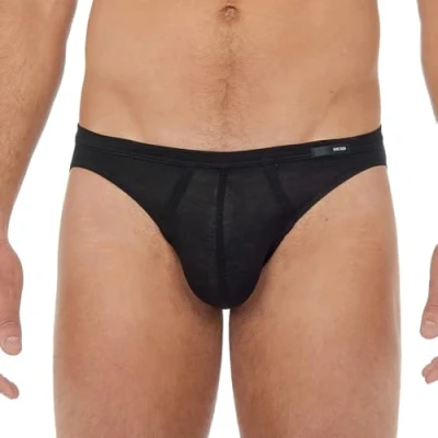 Image of HOM Men&#039;s Slip Micro Confort Tencel Soft Briefs, Vert foncé, S