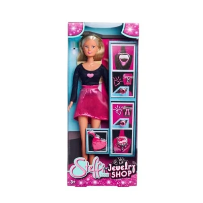Image of Simba 105733707 Steffi Love Jewellery Shop, Toy Doll in Shop with Lots of Selection Necklaces and Earrings, 29 cm, from 3 Years