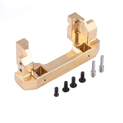 Image of V GEBY RC Car Front Bumper Mount, Model Vehicle Accessory Brass Mount for Traxxas TRX4 Crawler