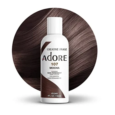 Image of Adore Shining Semi Permanent Hair Colour, 107 Mocha