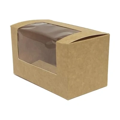 Image of Fiesta Recyclable Bloomer Box with Pet Window 70x125mm (Pack of 500)