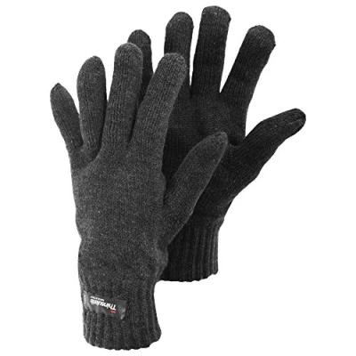 Image of Universal Textiles Mens Heatguard Thinsulate Thermal Knitted Winter Gloves (L/XL) (Grey)