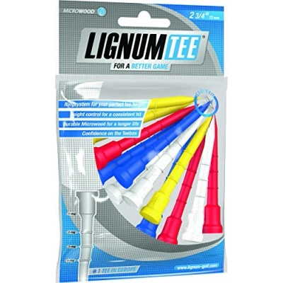 Image of LIGNUM Tees 72 mm Pack of 12 Mix Neon