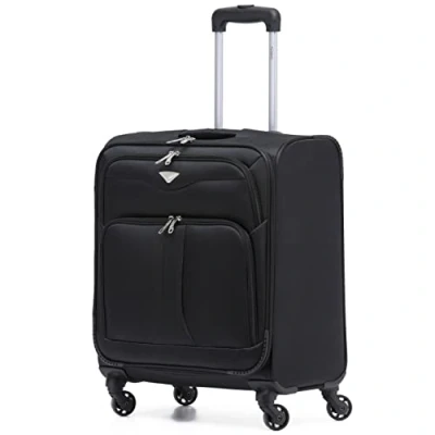 Image of Flight Knight Lightweight 4 Wheel 800D Soft Case Suitcase Cabin Carry On Hand Luggage Approved for easyJet &amp; BA Maximium Size Overhead