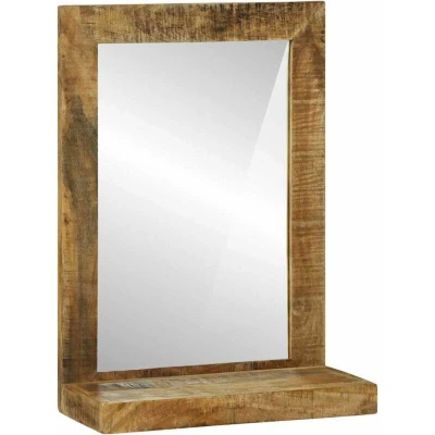 Image of vidaXL Bathroom Mirror 50x22x70 cm Solid Rough Wood Mango