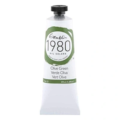 Image of Gamblin 1980 Oil Olive Green 37Ml